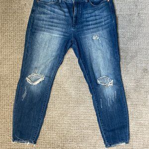 JUDY BLUE DISTRESSED STRETCH SOFT DENIN JEANS 14W